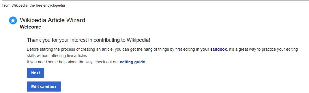 Wikipedia Sandbox